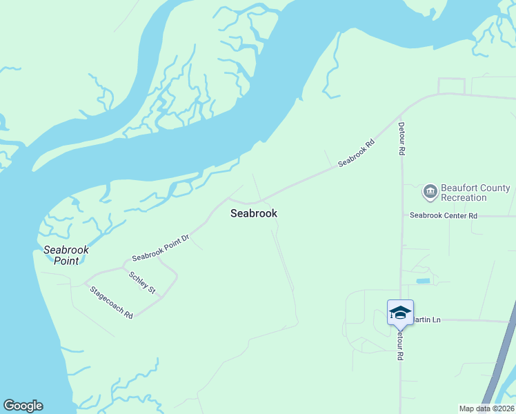 map of restaurants, bars, coffee shops, grocery stores, and more near 170-204 State Road S-7-42 in Seabrook