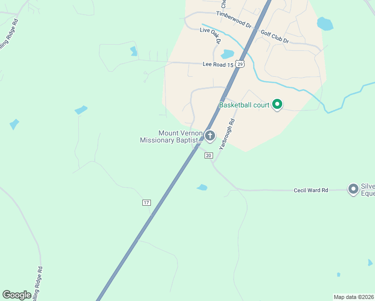 map of restaurants, bars, coffee shops, grocery stores, and more near County Road 018 in Auburn