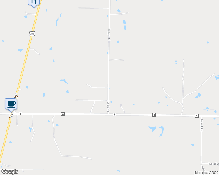 map of restaurants, bars, coffee shops, grocery stores, and more near 860 Tuggle Road in Lipan