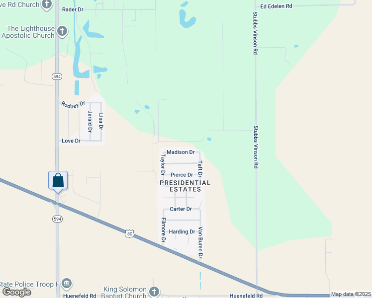 map of restaurants, bars, coffee shops, grocery stores, and more near 218 Madison Drive in Monroe