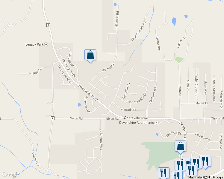 map of restaurants, bars, coffee shops, grocery stores, and more near 114 Jasmine Drive in Millbrook