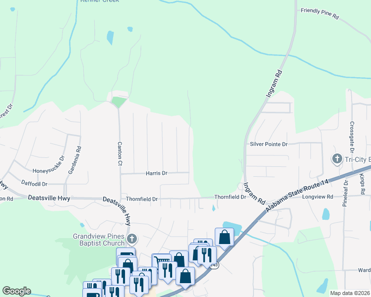 map of restaurants, bars, coffee shops, grocery stores, and more near 347 Ridgeview Drive in Millbrook
