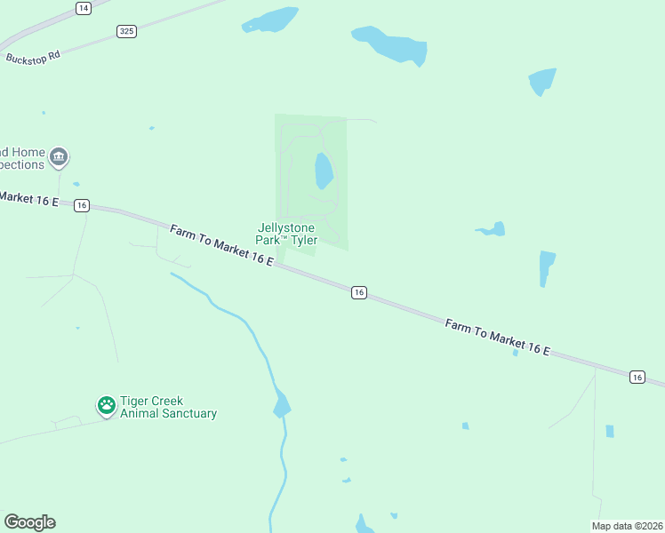 map of restaurants, bars, coffee shops, grocery stores, and more near 4727 Farm To Market 16 East in Tyler