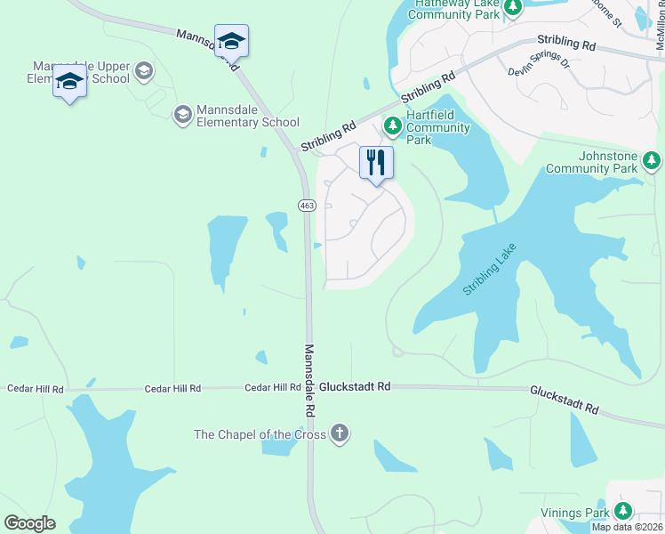 map of restaurants, bars, coffee shops, grocery stores, and more near 138 Brierfield Drive in Madison