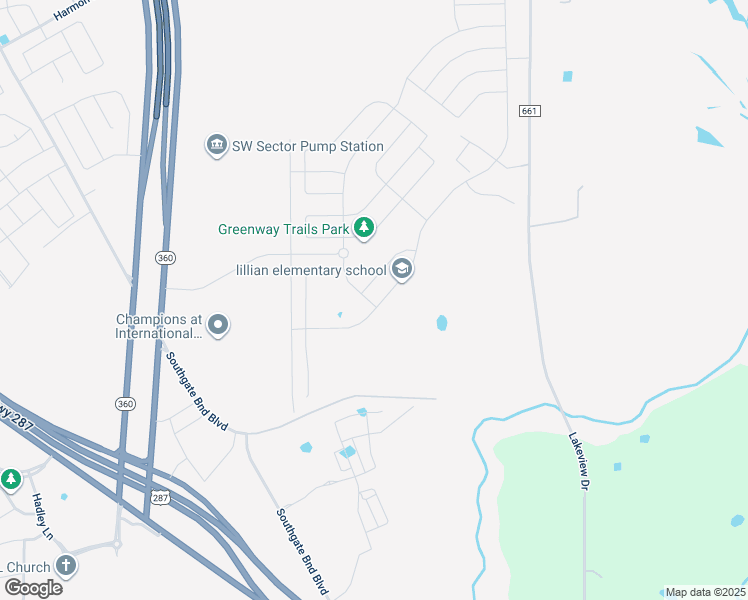 map of restaurants, bars, coffee shops, grocery stores, and more near 2707 Davis Drive in Midlothian