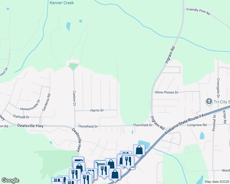 map of restaurants, bars, coffee shops, grocery stores, and more near 347 Ridgeview Drive in Millbrook