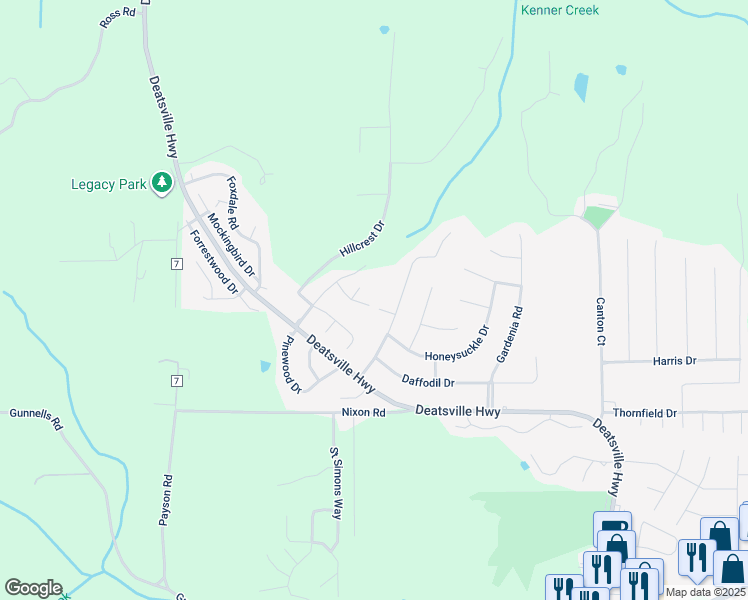 map of restaurants, bars, coffee shops, grocery stores, and more near 114 Jasmine Drive in Millbrook
