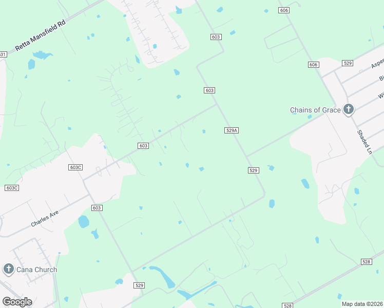 map of restaurants, bars, coffee shops, grocery stores, and more near 9900 County Road 603 in Burleson