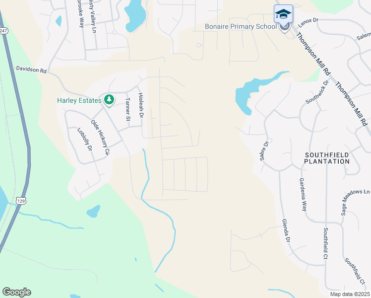 map of restaurants, bars, coffee shops, grocery stores, and more near 315 Harley Farms Drive in Bonaire