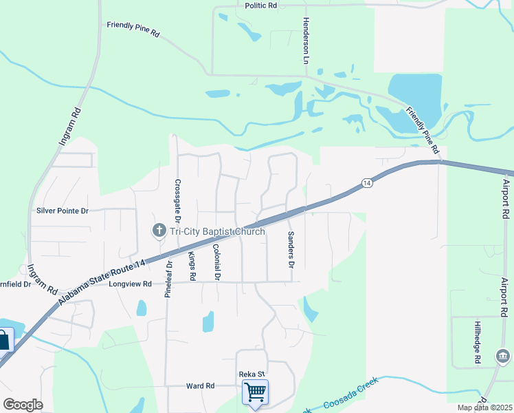map of restaurants, bars, coffee shops, grocery stores, and more near 59 Brownstone Loop in Elmore