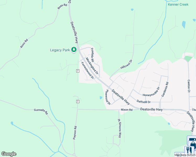 map of restaurants, bars, coffee shops, grocery stores, and more near 1548 Deatsville Highway in Millbrook