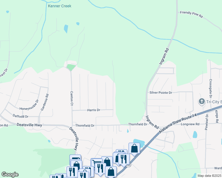 map of restaurants, bars, coffee shops, grocery stores, and more near 347 Ridgeview Drive in Millbrook