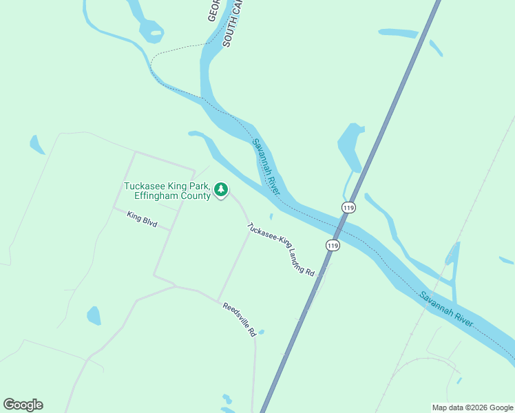 map of restaurants, bars, coffee shops, grocery stores, and more near 236 Tuckasee-King Landing Road in Clyo