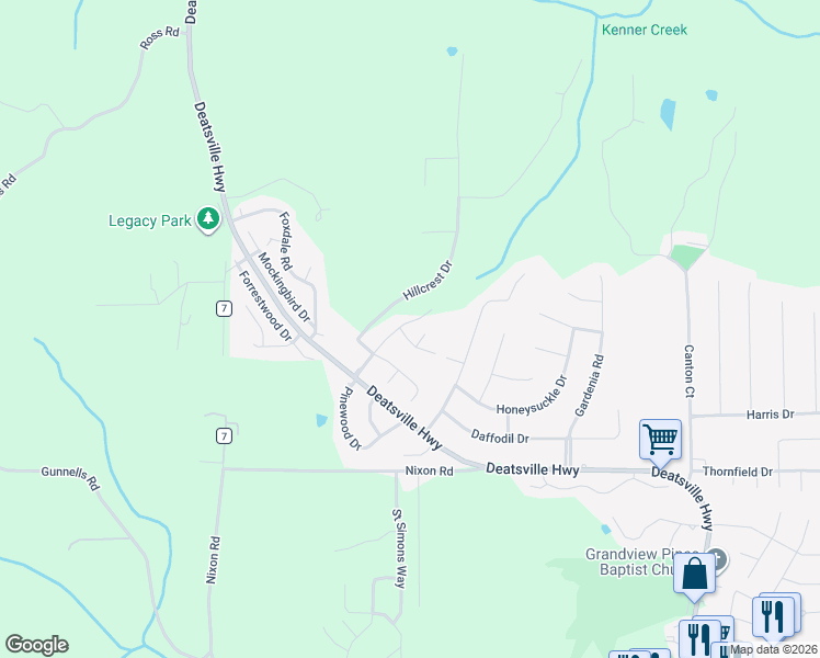 map of restaurants, bars, coffee shops, grocery stores, and more near 159 Timberbrook Drive in Millbrook