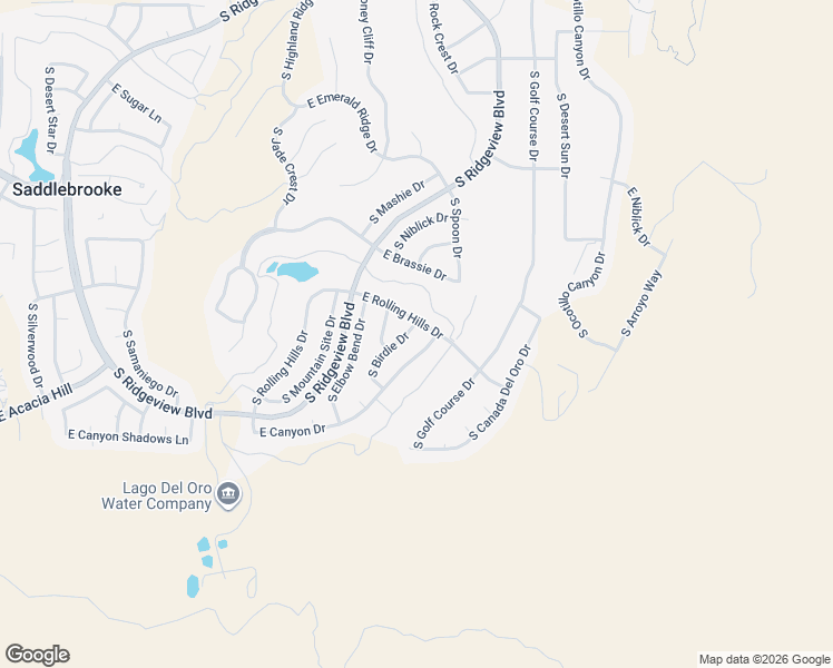 map of restaurants, bars, coffee shops, grocery stores, and more near 37965 South Birdie Drive in Tucson