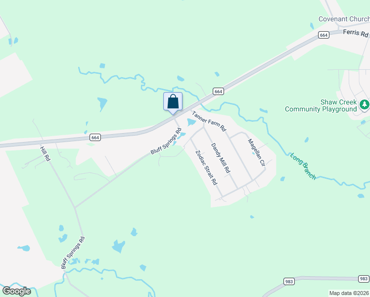 map of restaurants, bars, coffee shops, grocery stores, and more near 104 Stonebridge Road in Ferris