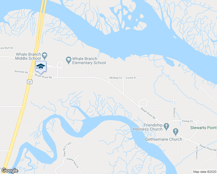 map of restaurants, bars, coffee shops, grocery stores, and more near 126 Stuart Point Road in Seabrook