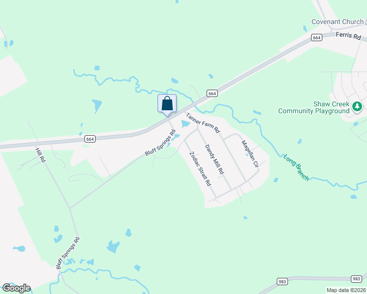 map of restaurants, bars, coffee shops, grocery stores, and more near 104 Stonebridge Road in Ferris