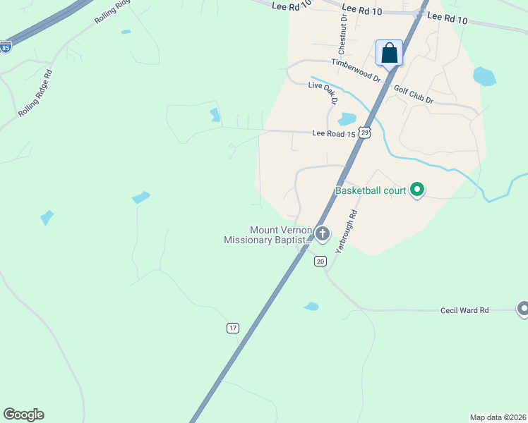 map of restaurants, bars, coffee shops, grocery stores, and more near 627 Lee Road in Auburn