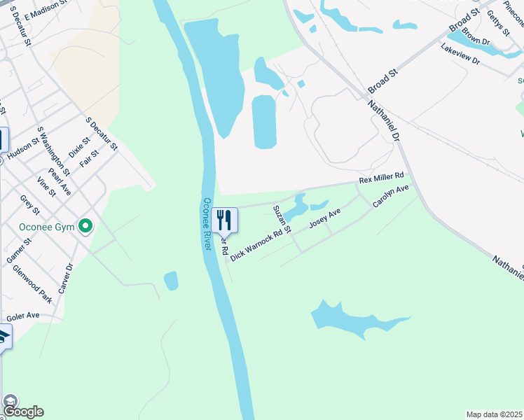 map of restaurants, bars, coffee shops, grocery stores, and more near 201 Rex Miller Road in East Dublin