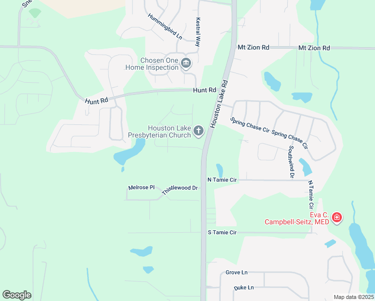 map of restaurants, bars, coffee shops, grocery stores, and more near 202 O'Brien Drive in Kathleen