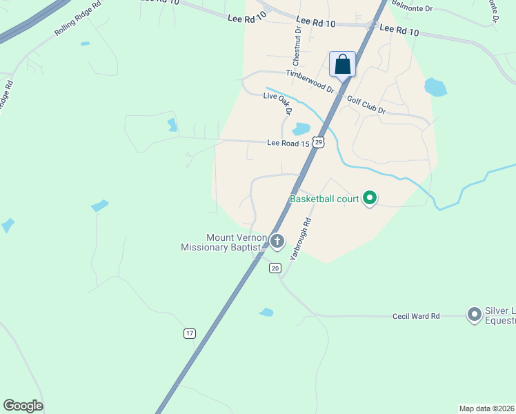 map of restaurants, bars, coffee shops, grocery stores, and more near 75 Lee Road 872 in Auburn