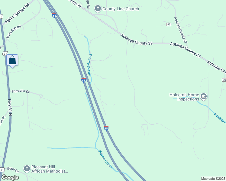 map of restaurants, bars, coffee shops, grocery stores, and more near 417 Oak Valley Road in Deatsville