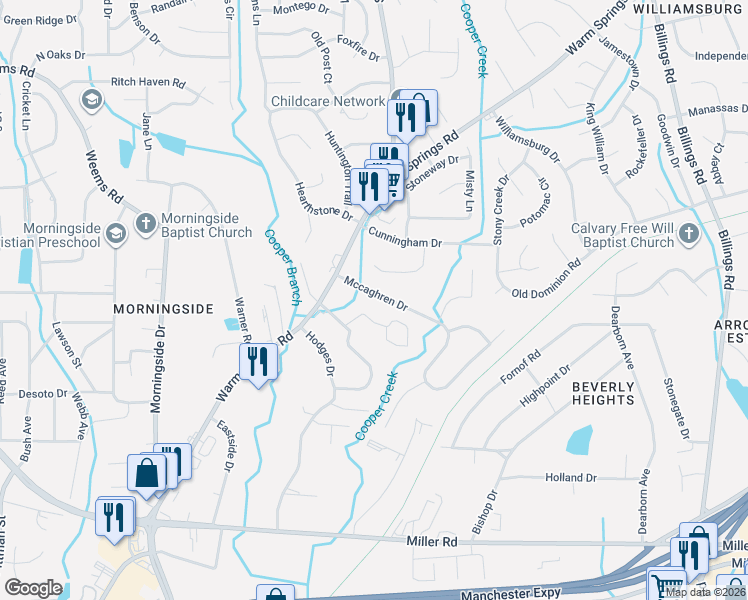 map of restaurants, bars, coffee shops, grocery stores, and more near 5220 Spinnaker Court in Columbus