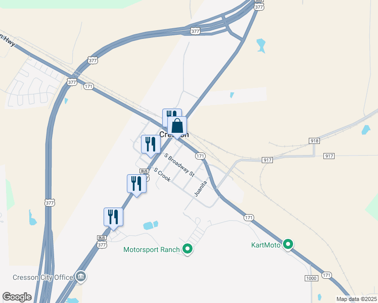 map of restaurants, bars, coffee shops, grocery stores, and more near in Johnson County