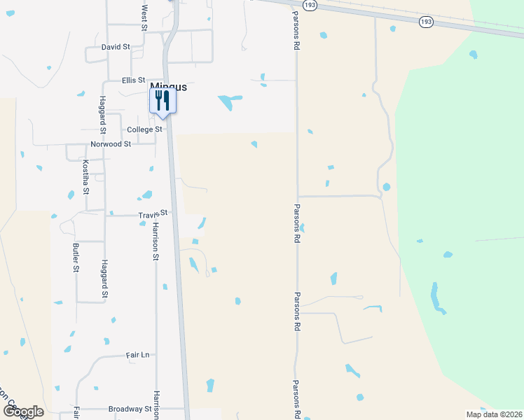 map of restaurants, bars, coffee shops, grocery stores, and more near in Mingus