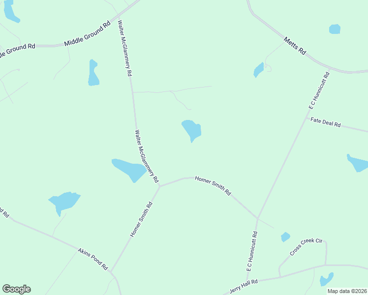 map of restaurants, bars, coffee shops, grocery stores, and more near 610 Walter McGlammery Road in Statesboro