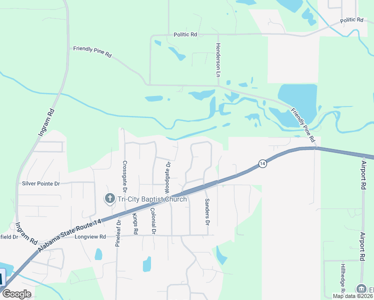 map of restaurants, bars, coffee shops, grocery stores, and more near 218 Scenic Drive in Elmore
