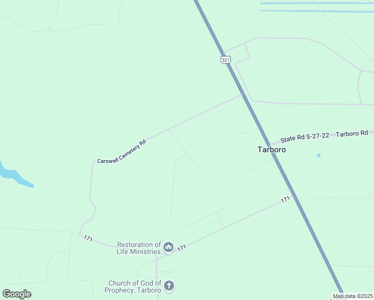 map of restaurants, bars, coffee shops, grocery stores, and more near Brown Road in Tillman