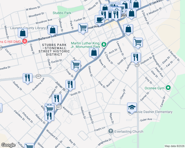 map of restaurants, bars, coffee shops, grocery stores, and more near 517 Geffcken Street in Dublin