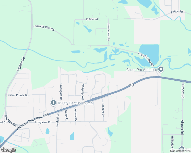 map of restaurants, bars, coffee shops, grocery stores, and more near 218 Scenic Drive in Elmore
