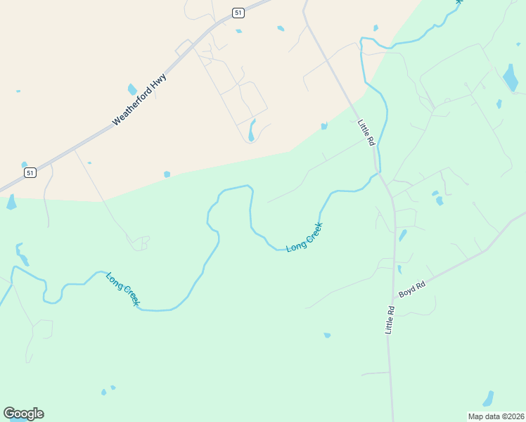 map of restaurants, bars, coffee shops, grocery stores, and more near 5500 Little Road in Granbury