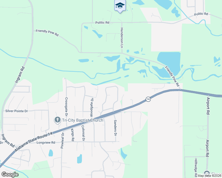 map of restaurants, bars, coffee shops, grocery stores, and more near 344 Brownstone Loop in Elmore