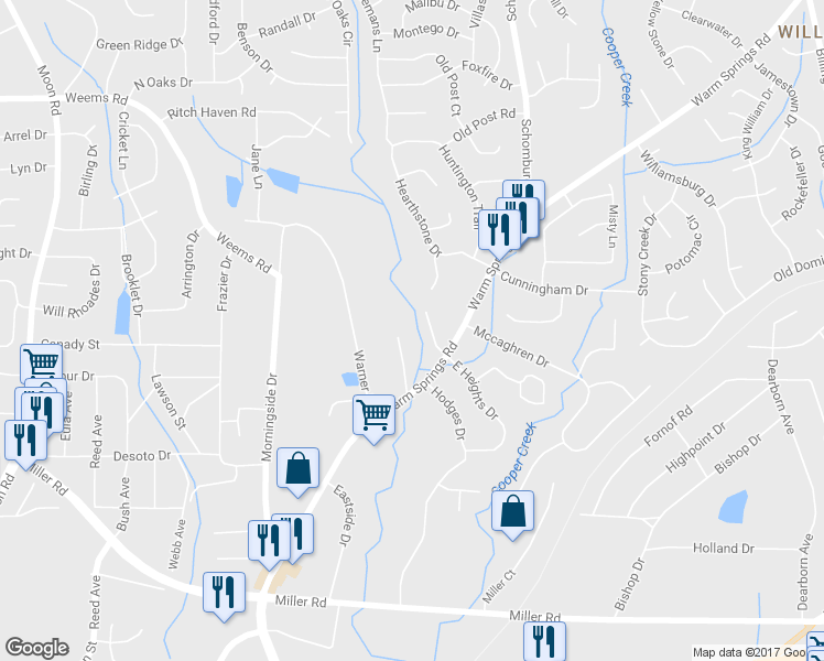 map of restaurants, bars, coffee shops, grocery stores, and more near 6052 Warm Springs Court in Columbus