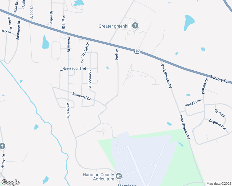 map of restaurants, bars, coffee shops, grocery stores, and more near 501 Park Place in Marshall