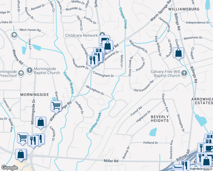 map of restaurants, bars, coffee shops, grocery stores, and more near 5248 Spinnaker Court in Columbus