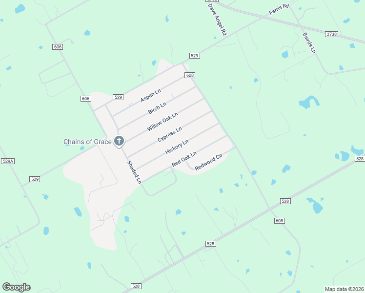 map of restaurants, bars, coffee shops, grocery stores, and more near 2508 Hickory Lane in Burleson