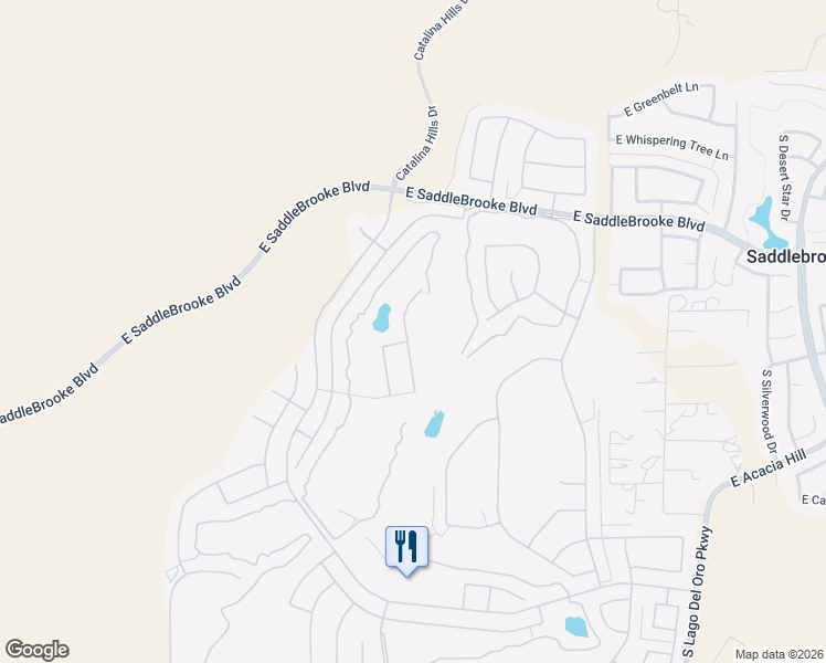 map of restaurants, bars, coffee shops, grocery stores, and more near 37927 South Boulder Wind Drive in Tucson