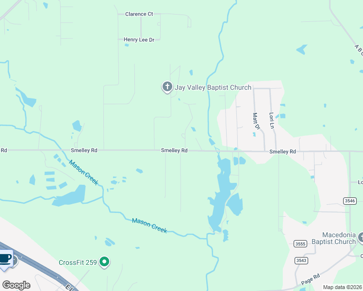 map of restaurants, bars, coffee shops, grocery stores, and more near 3624 Smelley Road in Longview