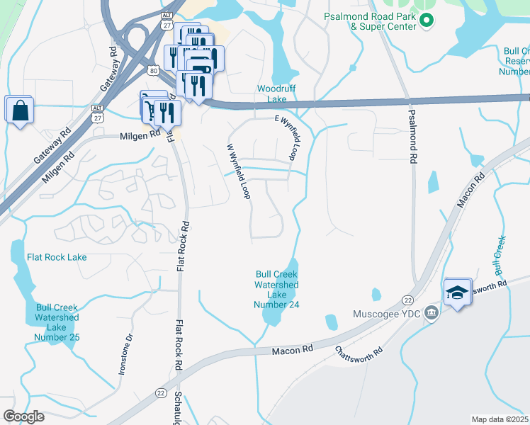 map of restaurants, bars, coffee shops, grocery stores, and more near 7214 Westport Court in Columbus