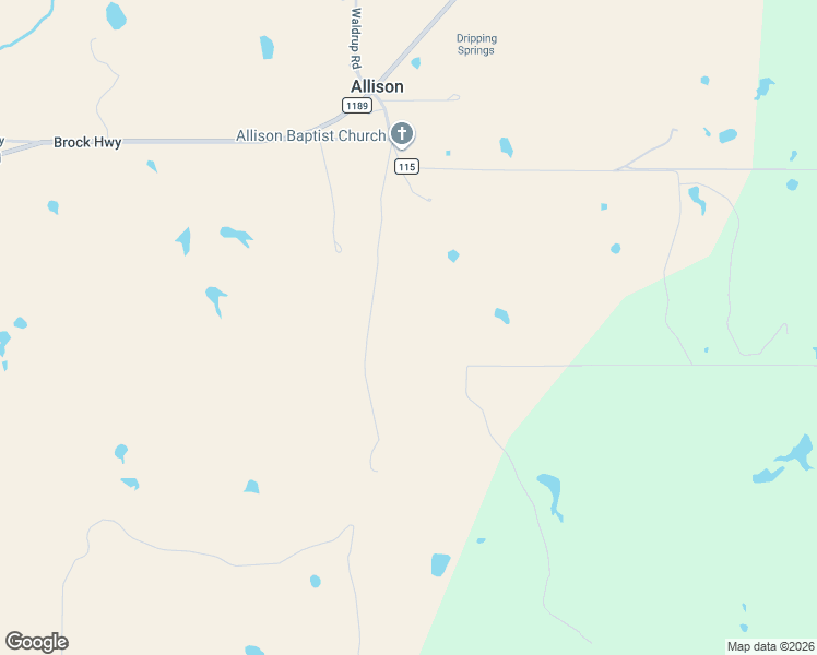 map of restaurants, bars, coffee shops, grocery stores, and more near 9931 Allison Court in Lipan