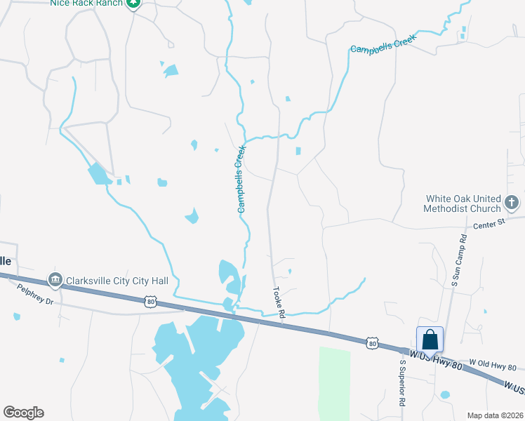 map of restaurants, bars, coffee shops, grocery stores, and more near 509 Tooke Road in Longview