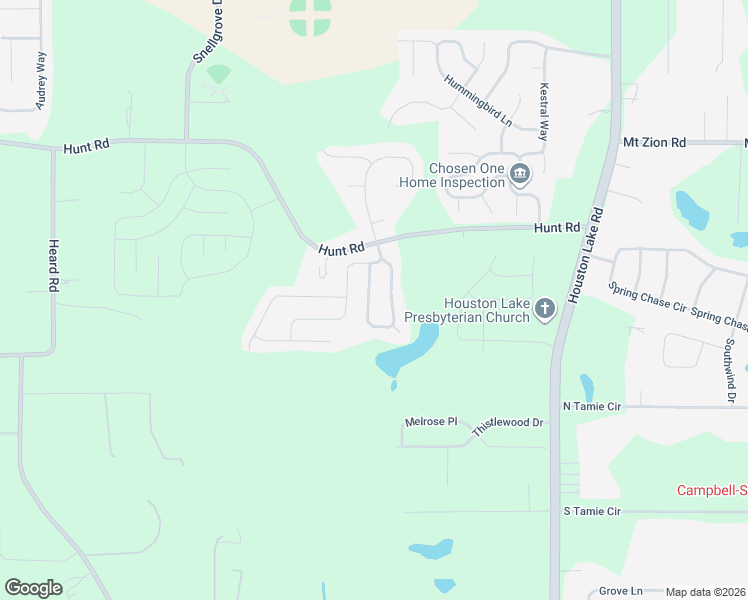 map of restaurants, bars, coffee shops, grocery stores, and more near 310 Hearthwood Drive in Kathleen