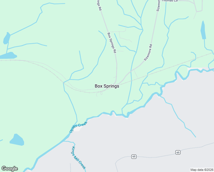 map of restaurants, bars, coffee shops, grocery stores, and more near in Box Springs