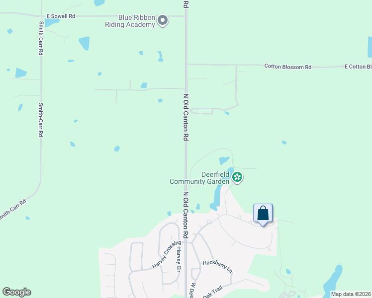 map of restaurants, bars, coffee shops, grocery stores, and more near 1623 North Old Canton Road in Canton