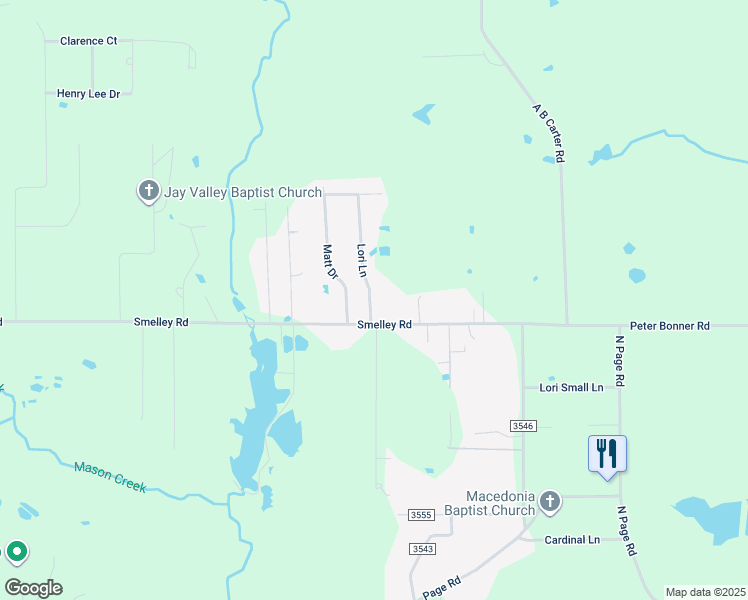 map of restaurants, bars, coffee shops, grocery stores, and more near 2666 Lori Lane in Longview